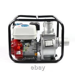 Gasoline Water Pump 7.5 HP 3 Portable Gas-Powered Semi-Trash Water Pump US