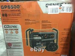 Generac GP6500 Generator Portable Manual Start Gas Powered CO-Sense Power Rush