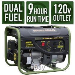 Generator Dual Fuel Inverter Portable Powered 2000W Gas Surge Camping Outdoor