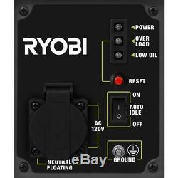 Generator Inverter Portable Ryobi Gas Camping Worksites Power Outages 1000 Watt