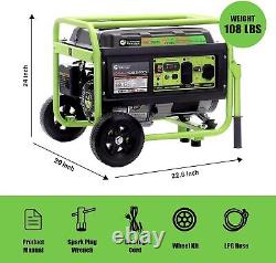 Green-Power America Dual Fuel Portable Generator 5250 Watt Gas