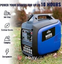 Hike Crew 2,250-W Super Quiet Portable Gas Powered Inverter Generator with Cover