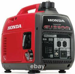 Honda 2200-W Super Quiet Portable Gas Powered Inverter Generator Home RV Camping