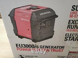 Honda EU3000is Inverter Generator Portable Gas Powered original sealed new