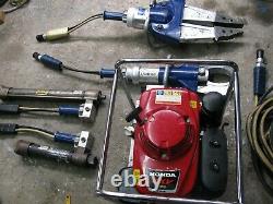 Hurst Jaws of Life Hydraulic Rescue System Extraction Set Portable Gas Powered