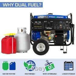 Hybrid PowerMax 8,500-Watt 420cc Electric Start Dual Fuel Portable Generator
