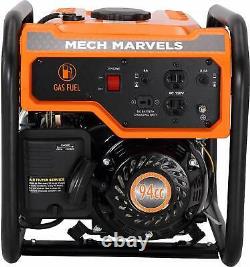 Mech Marvels 1,500-W Quiet Portable Gas Powered Generator Home Backup RV Camping