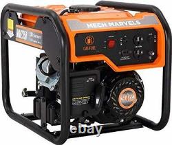 Mech Marvels 1,500-W Quiet Portable Gas Powered Generator Home Backup RV Camping