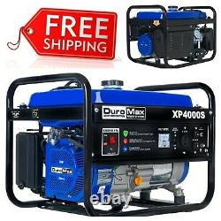 NEW DuroMax XP4000S Portable Gas RV Generator 4000W Engine Power Outage Camping