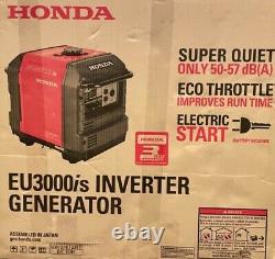 NEW Honda EU3000is Inverter Generator Gas Powered + wheel kit Pickup in NYC