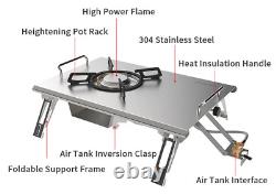 Naturehike Camping 304 Stainless Steel Fold Gas Stove 4500w Hight Power Portable