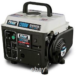 New 1200-Watt Quiet Portable Gas Powered Generator Home RV Camping Tailgating