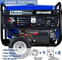 New DuroMax XP4400E 4,400 Watt Portable Gas Powered Generator