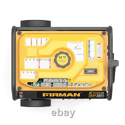 New FIRMAN 4550 Watt Portable Gas Generator with Remote Start and Wheel Kit