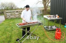 New Heavy Duty Foldable Propane Gas Barbecue High Power Ex- Wide Cooking Surface