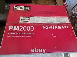 New Powermate Pm2000 49st/csa P0080900 Gas Powered Generator 2000 Watt 49 St