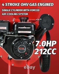 New Wood Chipper & Shredder Portable Electric Leaf Mulcher 7HP 212cc Gas Powered