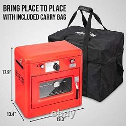 Outdoor Gas Camping Oven withCarry Bag 2-in-1 Portable Propane-Powered