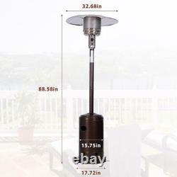 Outdoor Gas Heater, Portable Power Heater Wheels And Base Reservoir Outdoor