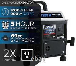 PG1202SA 1200 Peak Watt, 900 Running Watt Portable 2-Cycle Gas Powered Generator