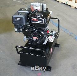 PHP Electric Start Gas Power Portable Hydraulic Pump System 10 gal 4gpm 2300psi