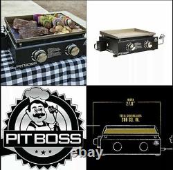 PITBOSS PB336GS 2 Burner Table Top LP Gas Griddle-Cover Included, Black SALE