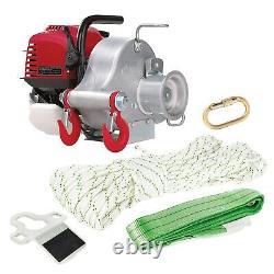PORTABLE WINCH Gas-Powered Portable Capstan Winch Kit, Power of 1550lbs