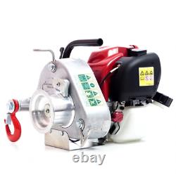 PORTABLE WINCH Gas-Powered Portable Capstan Winch, Power of 1550lbs