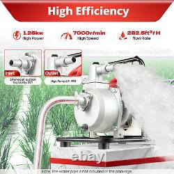 Portable 1 Inch Gas Powered Water Pump Flood Irrigation 2HP Water Transfer Pump