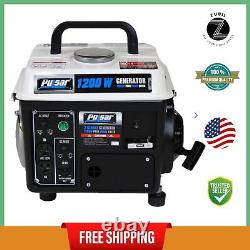 Portable 2-Cycle Gas Powered Generator Compact 1200 Peak Watt Camping Trips Hot