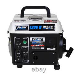 Portable 2-Cycle Gas Powered Generator Compact 1200 Peak Watt Camping Trips Hot