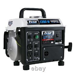 Portable 2-Cycle Gas Powered Generator Compact 1200 Peak Watt Camping Trips Hot