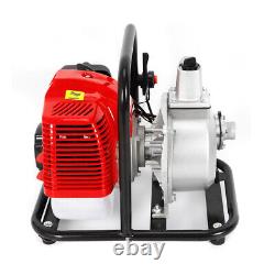 Portable 43cc 1.7hp Engine Gas Powered Water Pump Transfer Booster Pump 6500 rpm