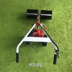 Portable Artificial Grass Brush Gas Power Broom Hand-held Turf Lawn Sweeper Tool