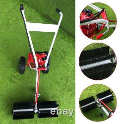 Portable Artificial Grass Brush Gas Power Broom Handheld Turf Lawn Sweeper Tool