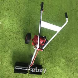 Portable Artificial Grass Gas Power Sweeper 1.7HP Gas Engine Sweeper Handheld