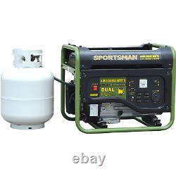 Portable Dual Fuel Gas Powered Generator Home Backup RV Camping