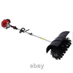 Portable Gas Artificial Grass Brush Power Broom, Handheld Turf Lawn Sweeper 52CC