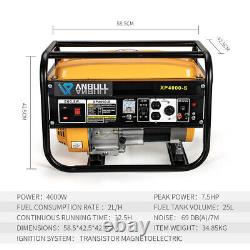 Portable Gas Generator 4000 Watt Emergency OHV Engine Power Camp with RV Outlet