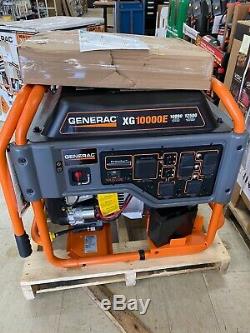Portable Gas Power Generator Generac 5802 XG10000E 10,000 Watt Electric Start