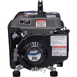 Portable Generator 2-Cycle Gas Powered 1200W Peak 900W Running Power Supply Grey