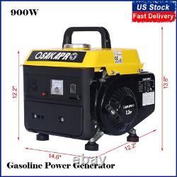 Portable Generator Low Noise Gas Powered Inverter Generator 900 Watt Outdoor