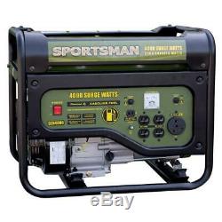 Portable Generator with RV Outlet Gas Powered Emergency Backup Supply Outdoor