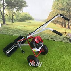 Portable Handheld Artificial Grass Brush Gas Power Broom Turf Lawn Sweeper Tool