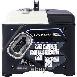 Portable Inverter Generator 1200W Ultra-Quiet Gas Operation Powered Generator