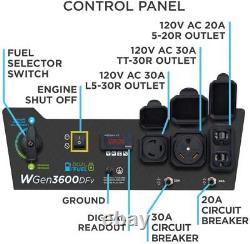 Portable Outdoor Generator Dual Fuel Gas Propane Voltage Switch Selector Westing