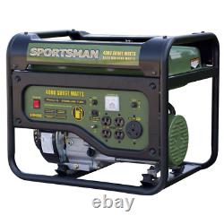 Portable Power Generator 4,000/3,500W Gas RV Outlet Heavy Duty Construction New
