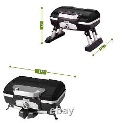 Portable Tabletop Gas Grill 145 Sq. In. Grilling Surface Powerful 5,500 BTU