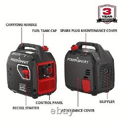 PowerSmart 2350-W Quiet Portable Gas Inverter Generator with CO Sensor, Ultralight