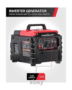 PowerSmart Portable Inverter Generator, Gas Powered1500-Watt Small Generator w